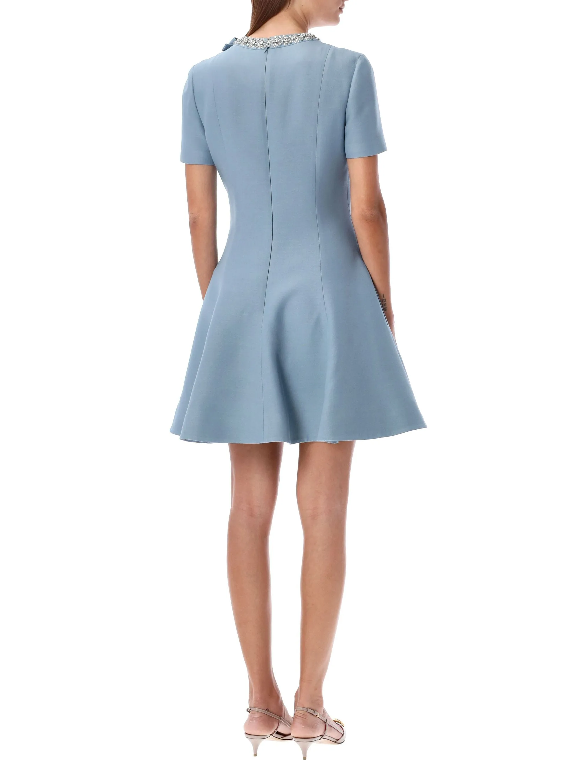 DRESS EMBROIDERY NECK